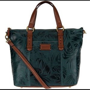 Tignanello Palm Embossed Vintage Leather Purse